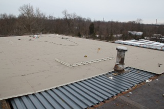 Mechanically Attached 20 Yr GAF 60 Mil White TPO, Laminar Flow Roof